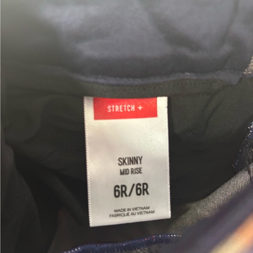 Express size 6R skinny mid rise plaid pants - Picture 5 of 5